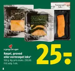 Coop 365 Røget, gravad eller varmrøget laks* tilbud