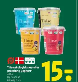 Coop 365 Thise økologisk skyr eller proteinrig yoghurt* tilbud