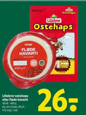 Coop 365 Lillebror ostehaps eller fløde havarti tilbud