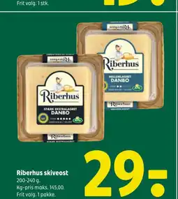 Coop 365 Riberhus skiveost tilbud