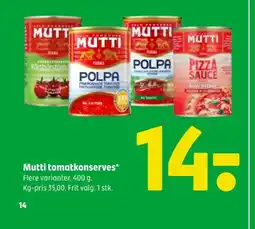 Coop 365 Mutti tomatkonserves* tilbud