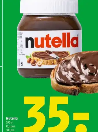 Coop 365 Nutella tilbud