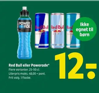 Coop 365 Red Bull eller Powerade* tilbud