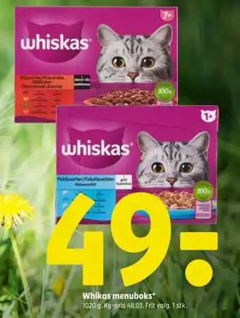 Coop 365 Whikas menuboks* tilbud