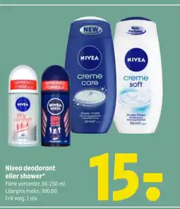 Coop 365 Nivea deodorant eller shower* tilbud