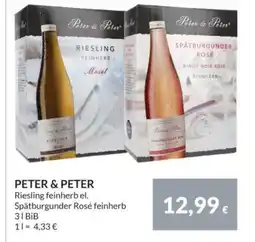 Nielsen's Discount Peter & peter riesling feinherb el. tilbud