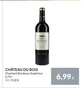 Nielsen's Discount CHÂTEAU DU BOIS Chantant Bordeaux Supérieur tilbud