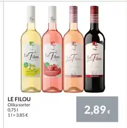 Nielsen's Discount LE FILOU Olika tilbud