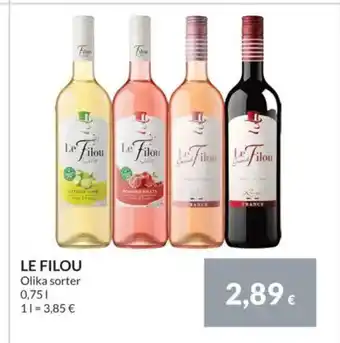 Nielsen's Discount LE FILOU Olika tilbud