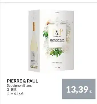 Nielsen's Discount PIERRE & PAUL Sauvignon Blanc tilbud