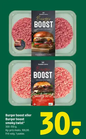 Coop 365 Burger boost eller Burger boost smoky twist tilbud