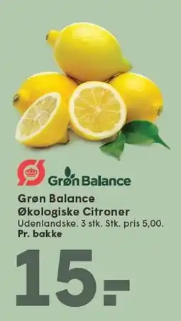 SPAR Grøn Balance Økologiske Citroner tilbud