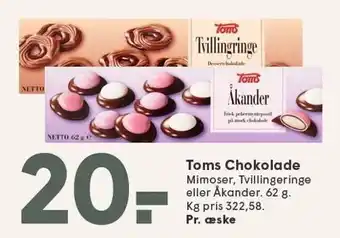 SPAR Toms Chokolade tilbud