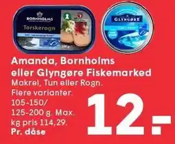 SPAR Amanda, Bornholms eller Glyngøre Fiskemarked tilbud