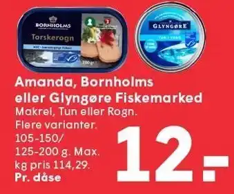 SPAR Amanda, Bornholms eller Glyngøre Fiskemarked tilbud