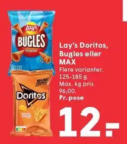 SPAR Lay's Doritos, Bugles eller MAX tilbud