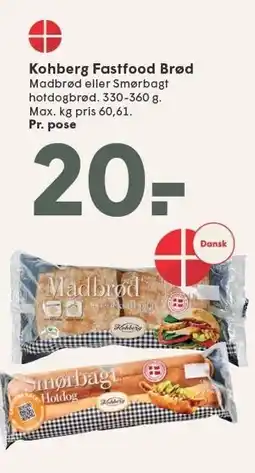 SPAR Kohberg Fastfood Brød tilbud