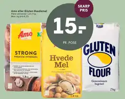 SPAR Amo eller Gluten Hvedemel tilbud