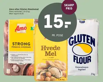 SPAR Amo eller Gluten Hvedemel tilbud