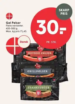 SPAR Gøl Pølser tilbud