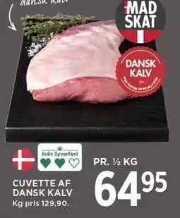 MENY CUVETTE AF DANSK KALV 1/2 kg tilbud