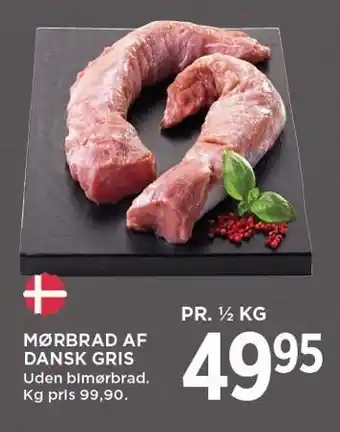 MENY Mørbrad af dansk gris 1/2 kg tilbud