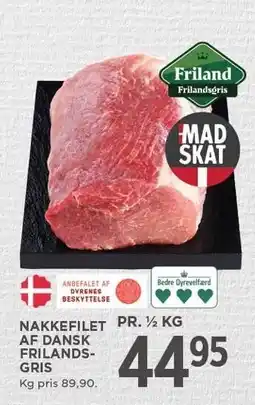 MENY NAKKEFILET AF DANSK GRIS 1/2 KG tilbud