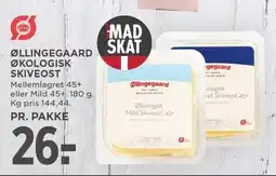 MENY Øllingegaard Økologisk Skiveost 180 g tilbud