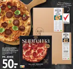 MENY DR. OETKER SUPREMA PIZZA ELLER OLE´S GÅRD ØKOLOGISK PIZZA tilbud