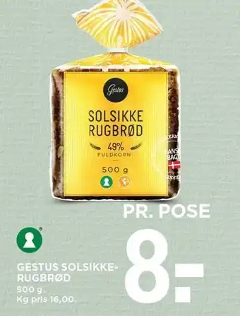 MENY GESTUS SOLSIKKERUGBRØD tilbud