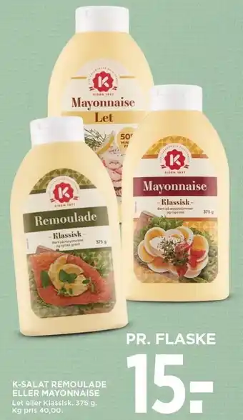 MENY K-SALAT REMOULADE ELLER MAYONNAISE tilbud