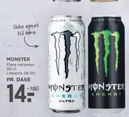 MENY Monster energidrik 50 cl tilbud