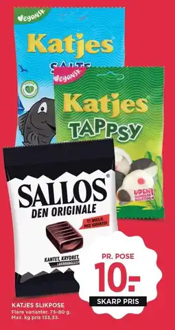 MENY Katjes Slikpose 75-80 g tilbud