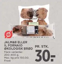 MENY JALM&B ELLER IL FORNAIO ØKOLOGISK BRØD 280-400 g tilbud