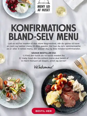 MENY KONFIRMATIONS BLAND-SELV MENU tilbud