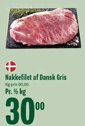 Min Købmand Nakkefilet af Dansk Gris tilbud