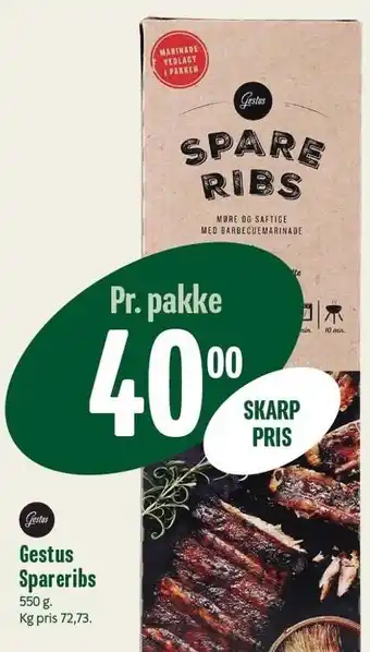 Min Købmand Gestus Spareribs tilbud