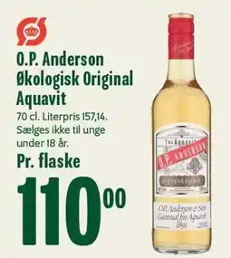 Min Købmand O.P. Anderson Økologisk Original Aquavit tilbud