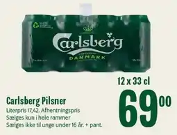 Min Købmand Carlsberg Pilsner tilbud