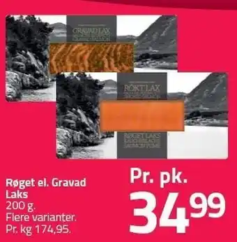 Fleggaard Røget el. Gravad laks 200 g tilbud