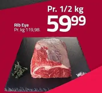 Fleggaard Rib Eye 1/2 kg tilbud