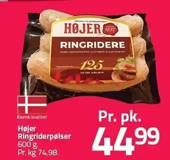 Fleggaard Højer Ringriderpølser 600 g tilbud