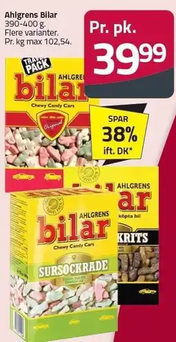 Fleggaard Ahlgrens Bilar 390-400 g tilbud