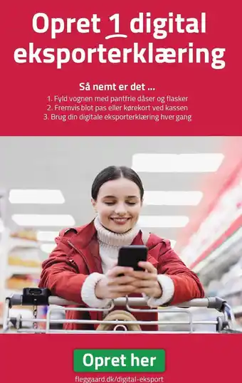 Fleggaard Opret 1 digital eksporterklæring tilbud