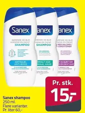 Fleggaard Sanex shampoo 250 ml tilbud