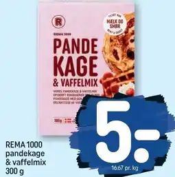 REMA 1000 REMA 1000 pandekage & vaffelmix 300 g tilbud