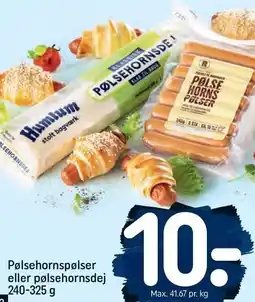 REMA 1000 Pølsehornspølser eller pølsehornsdej 240-325 g tilbud