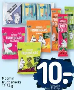 REMA 1000 Moomin frugt snacks 12-84 g tilbud