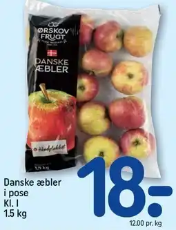 REMA 1000 Danske æbler i pose Kl. L 1,5 kg tilbud