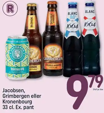 REMA 1000 Jacobsen, Grimbergen eller Kronenbourg tilbud